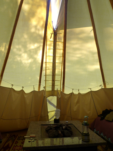Tipi in the early morning
