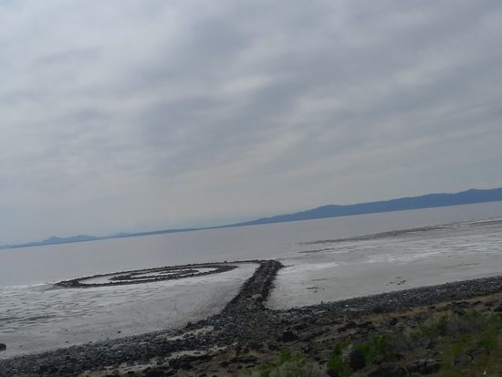 Robert Smithson's Spiral Jetty at Rozell Point on the Great Salt Lake, Utah Robert Smithson's Spiral Jetty at Rozell Point on the Great Salt Lake, Utah