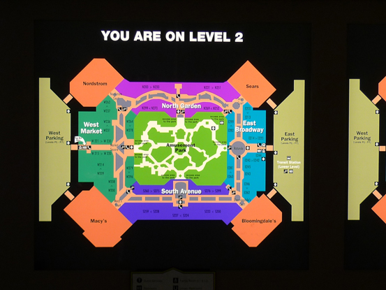 Level 2 site plan at Mall of America